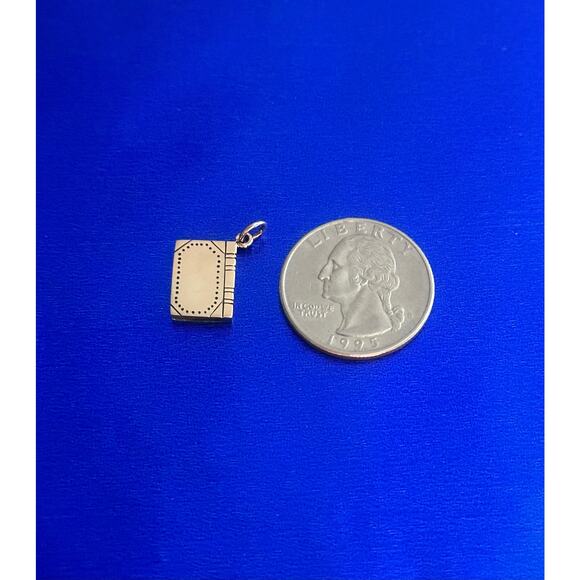 Bronze Book Charm, Bronze Book Pendant - Picture 5 of 5